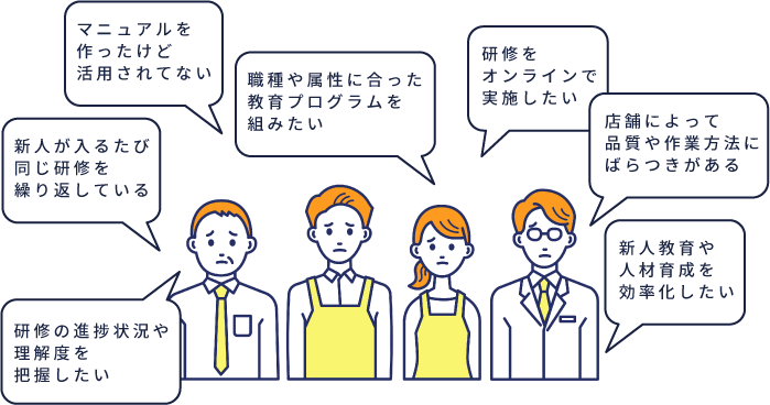 従業員教育の悩みの画像
