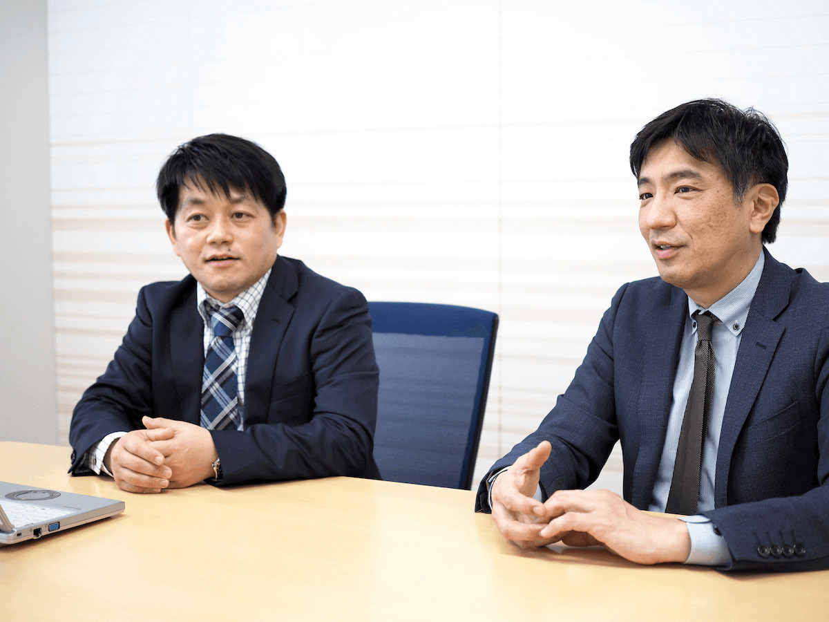 インタビューに応じてくださった勝亦様と立岡様